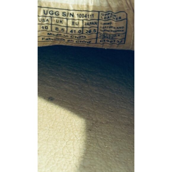 Ugg Slip On Comfort Flat Moccasin Mint Green Leather Espadrille Flats Size 10 - Picture 8 of 12